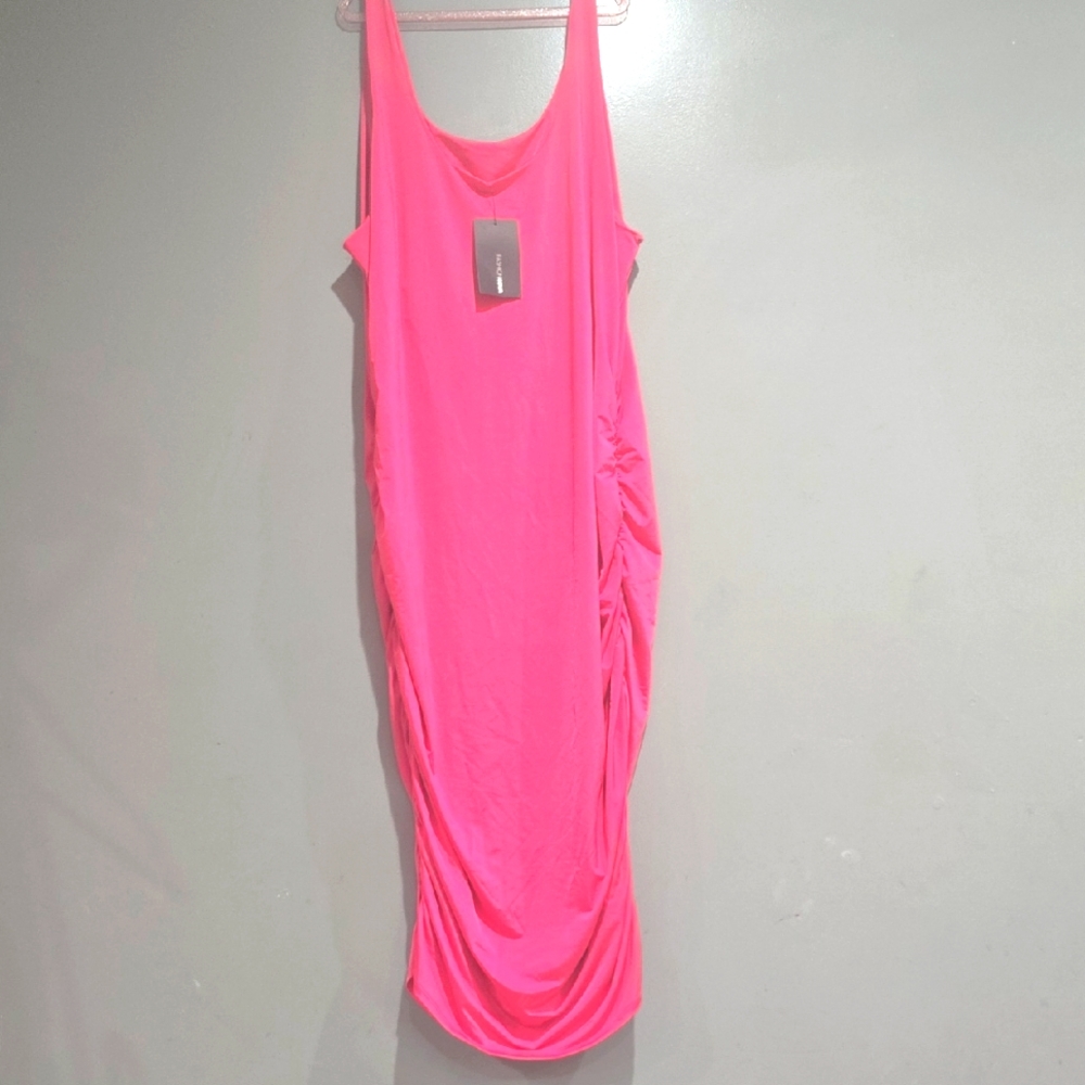 Pink Sleeveless Dress Plud Size 3xl